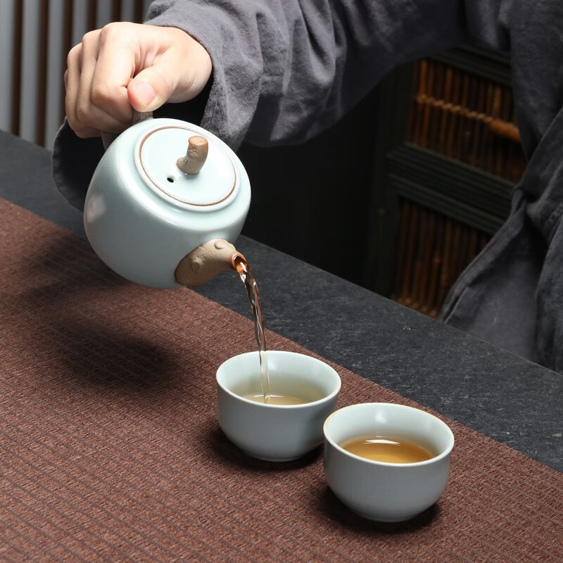 八方礼 欣欣向荣5入茶具套装(天空蓝)-BFL2022-1