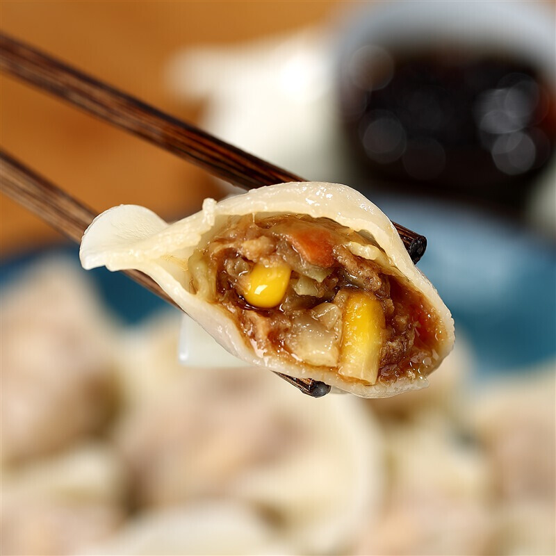湾仔码头 玉米蔬菜猪肉水饺300g