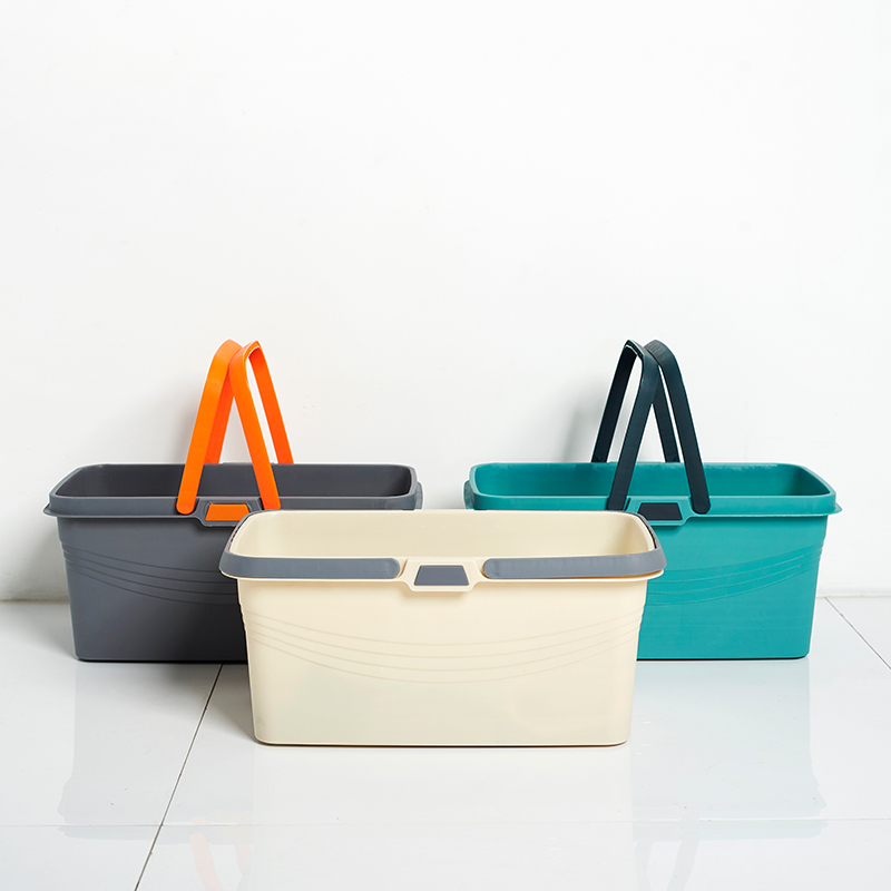 长方形胶棉拖把桶多功能提平板拖把清洗桶家用加厚水桶