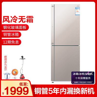 尊贵(ZUNGUI) BCD-305CW 305升 两门双门冰箱风冷无霜节能静音电冰箱 满天星金