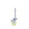 锴晟 脚手架轮 加长丝杆轮 升降调节 35*300 尼龙轮6寸 个