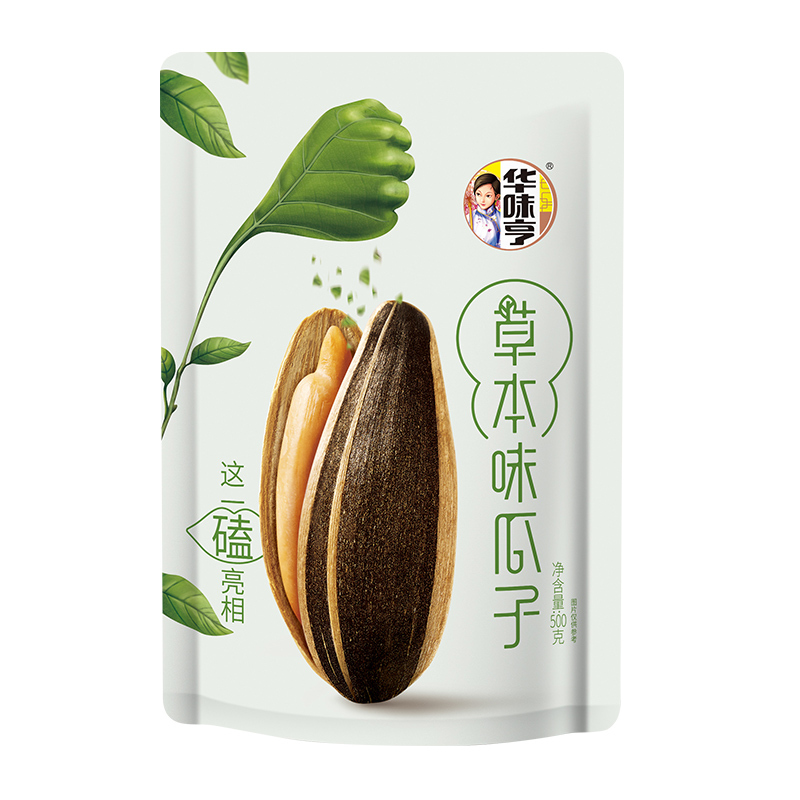 华味亨草本味瓜子500g坚果炒货批发焦糖味瓜子散装新货葵籽