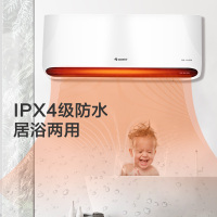 格力(GREE)暖风机NBFC-X6020取暖器家用壁挂式暖风机IPX4级防水浴室电暖器 居浴两用电暖气速热防烫取暖炉热