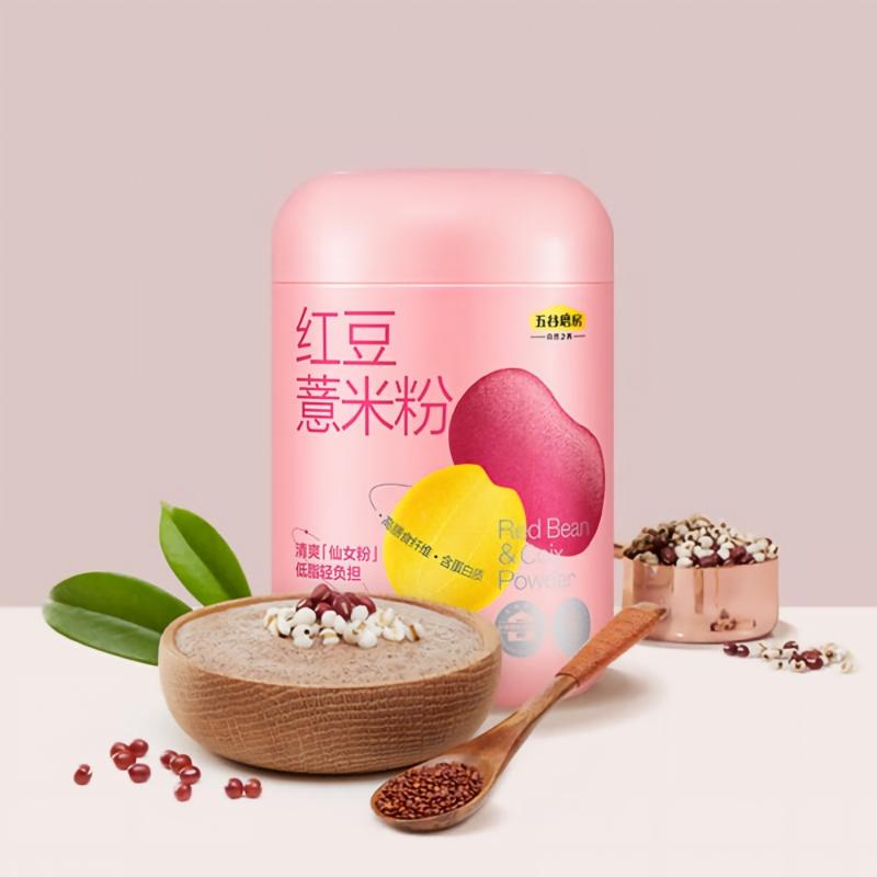 五谷磨房 红豆薏米粉 赤小豆薏米即食速食早餐代餐粉546g高清大图