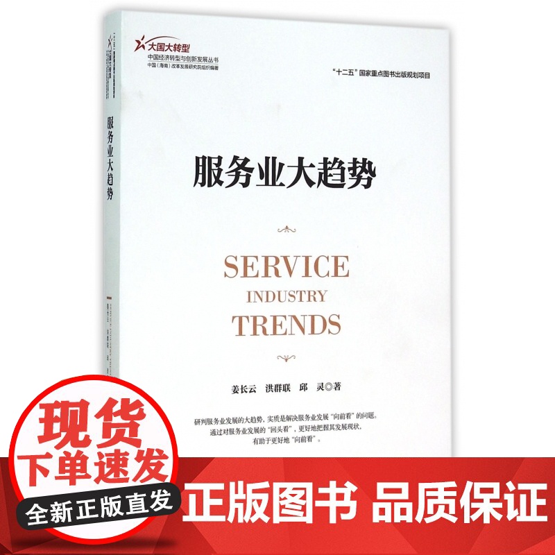 服务业大趋势/大国大转型中国经济转型与创新发展丛书高清大图