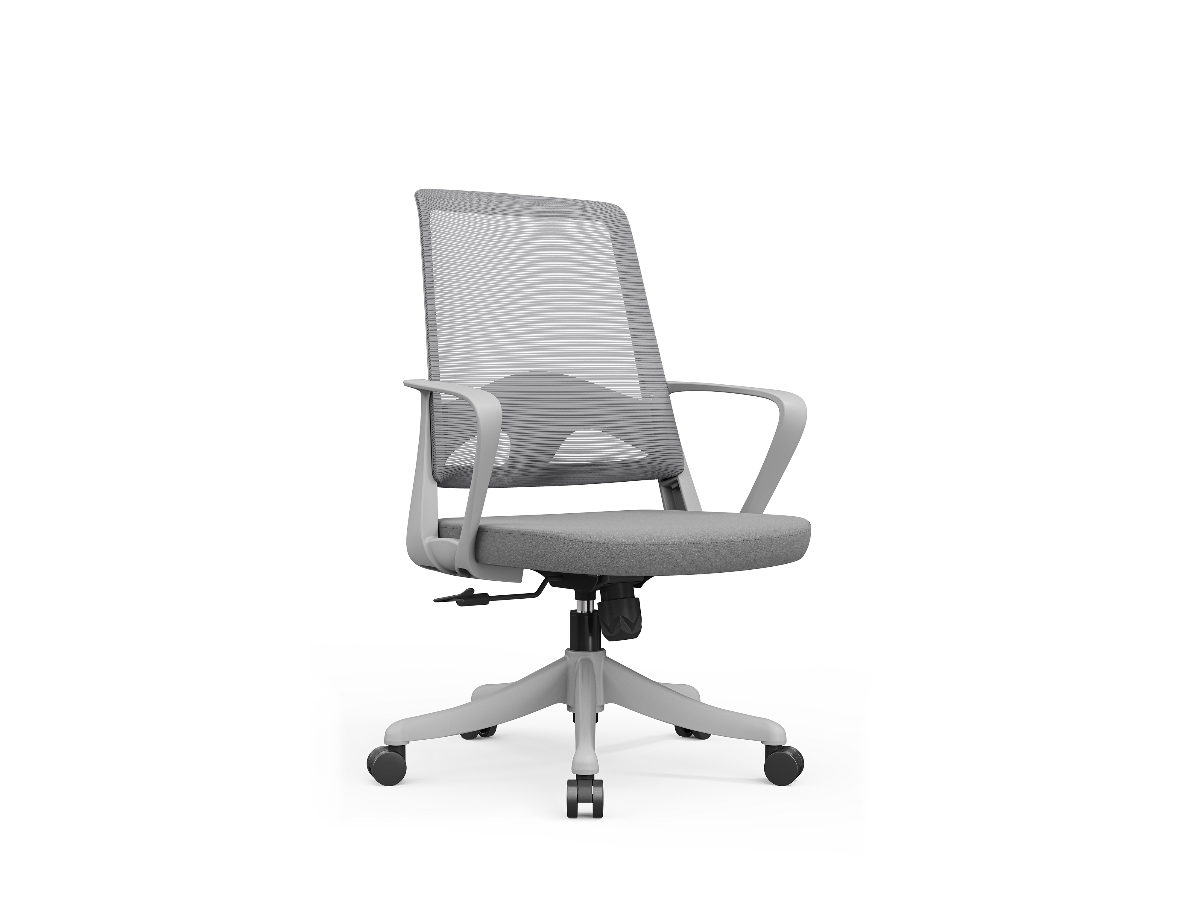 德诚和(DCH)办公椅人体工学椅主管椅职员椅网椅时尚座椅 B913-2灰框灰色中背