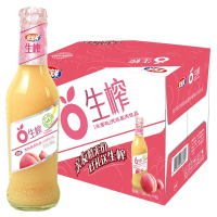 宏宝莱生榨 水蜜桃天然果肉饮品300ml*15 整箱