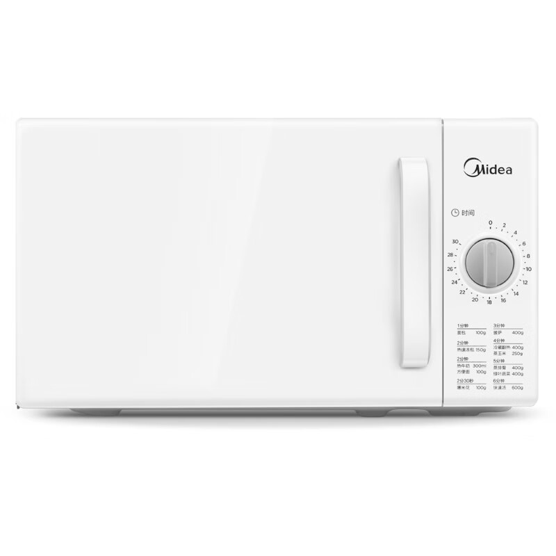 美的 midea 家用快捷微波炉 360°转盘加热 旋钮操控 精准控温 20升M100