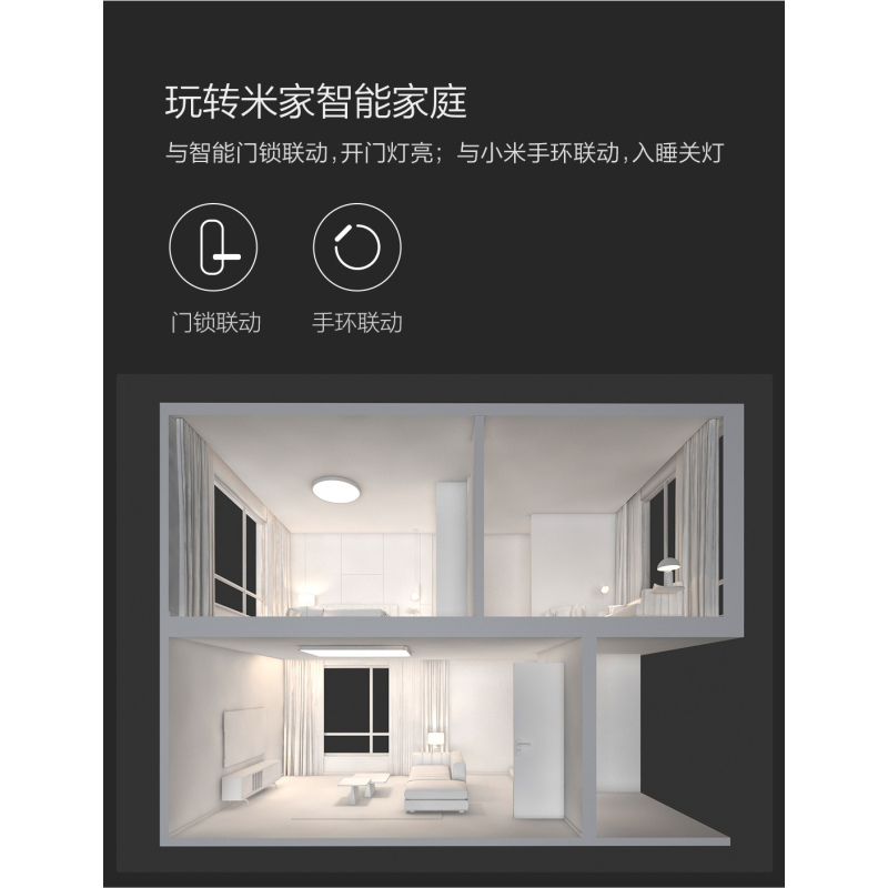 Yeelight纤玉Pro客厅吸顶灯960纯白