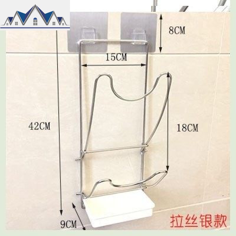 大锅盖架大号特大农村壁挂式免打孔厨房置物架放锅盖的架子免钉_1_534 201拉丝银锅盖架