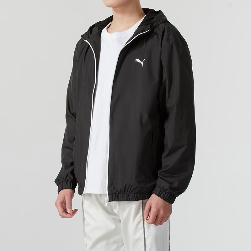 彪马（PUMA）男装新款时尚休闲舒适上衣梭织夹克外套691345-01 ZP高清大图