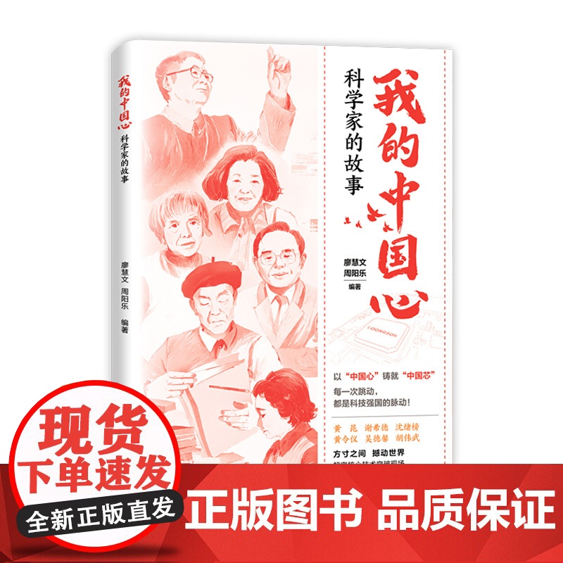 我的中国心:科学家的故事 廖慧文周阳乐编(一本讲述芯片科学家的传记合集,系统呈现中国芯片人的突围之路)湖南人民出版社高清大图