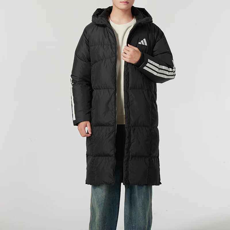 阿迪达斯(adidas)男子新款户外运动休闲连帽羽绒服外套KC2498 ZP高清大图