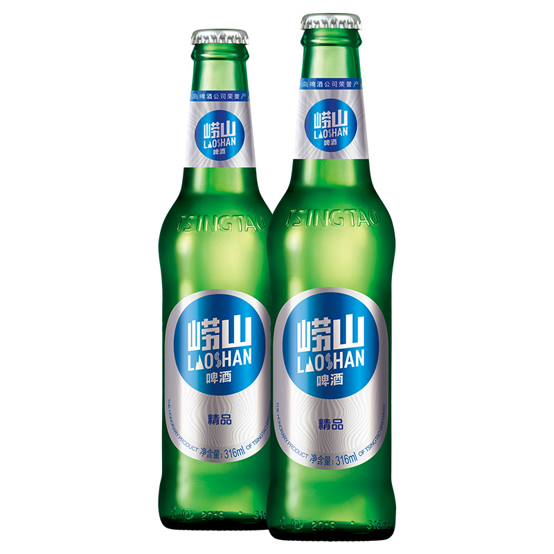 崂山啤酒8度31624精品箱啤20版