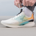 特步驰风7.0跑步鞋男鞋新款缓震休闲运动鞋976219110022 ZP 976219110022帆白/杏黄色/冰岛蓝 42
