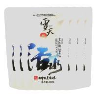 雪天未加碘活水盐天然食用盐350g*6包 精细盐深井矿岩盐盐巴调味料买6袋送1袋
