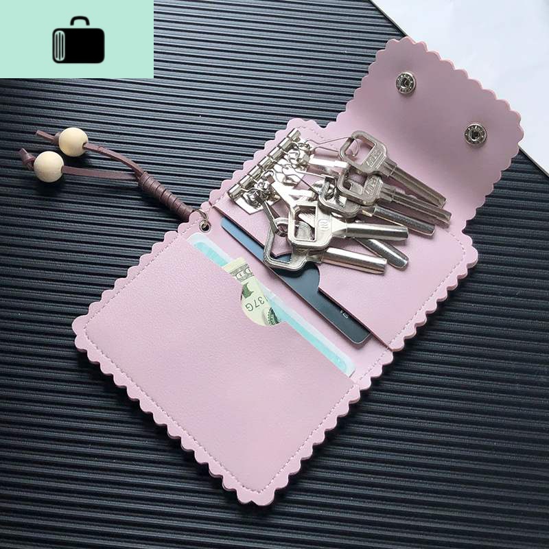 钥匙卡包二合男女士男式收纳可放锁匙包实用钱包小巧ins日系NEW LAKE高清大图