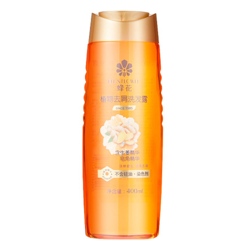 蜂花 植物去屑洗发水400ml(生姜皂角精华)