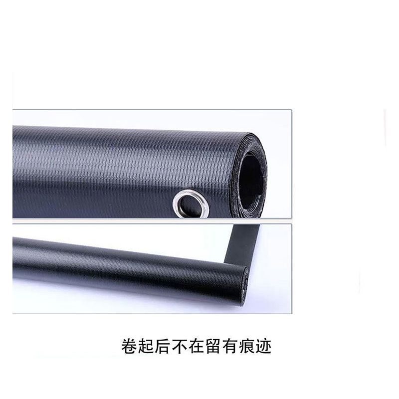 加厚白玻纤 84寸4:3|白塑玻纤灰玻纤抗光简易幕布60寸-150寸折叠式软布清投影仪幕布O7