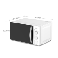 美的(Midea) 微波炉M1-230E 23L 360°转盘加热 旋钮操控 五档火力
