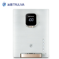 沁园(QINYUAN)厨下式家用净水器直饮反渗透无桶净水机QR-RL-403A(S)+LNW580-5W饮水机套餐大流量