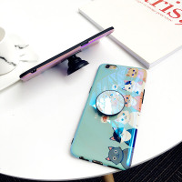 适用蓝光猫爪iphonex手机壳6s/i7可爱少女款气囊支架8plus保套