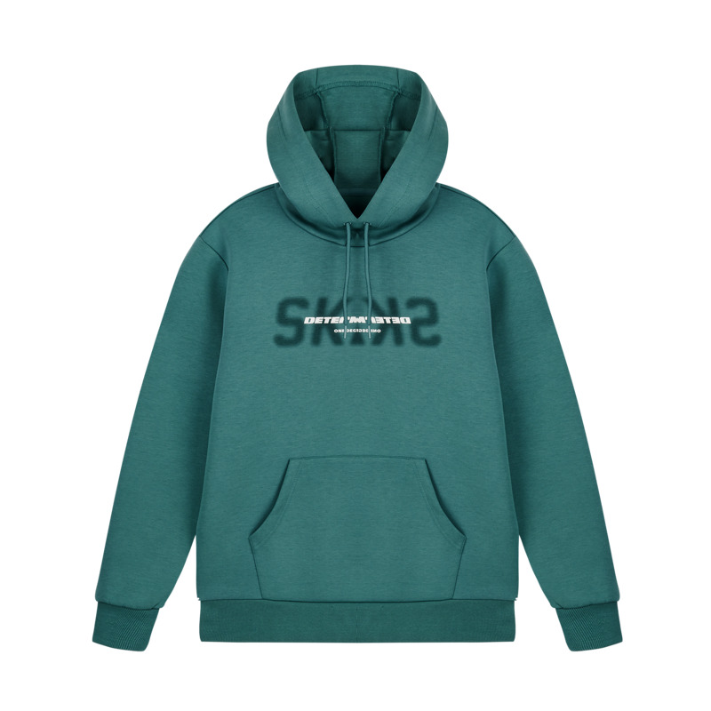 361°运动卫衣男新款连帽套头卫衣常规休闲上衣552419818 S 午夜绿