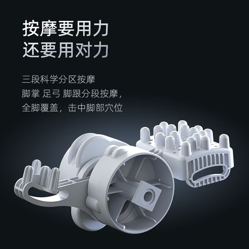 凯诗捷KASJ-K2-GREY足部按摩器泡脚桶足浴盆全自动按摩洗脚盆电动加热泡脚盆足浴桶 露华灰 1个(单位:个)高清大图