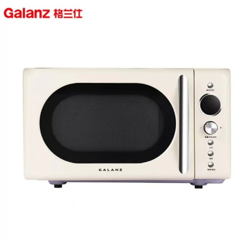 格兰仕(Galanz)复古微波炉迷你小型家用20升容量平板加热一键启动 P70F20EL-KJ(W0)
