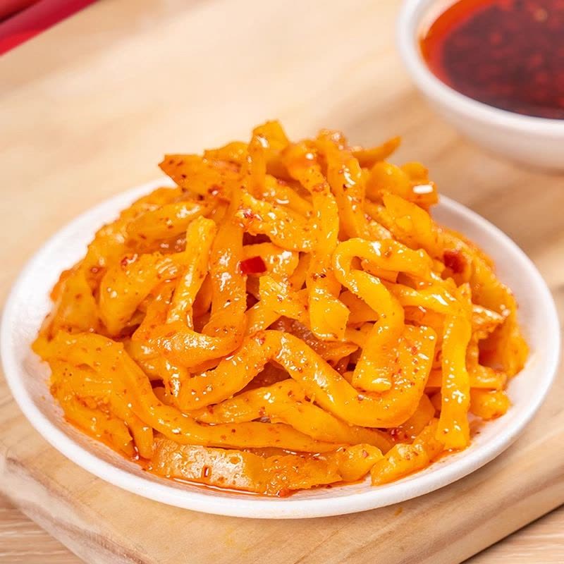 吉香居麻辣香辣萝卜干大头菜榨菜下饭菜咸菜开味小菜四川泡菜80g*3图片