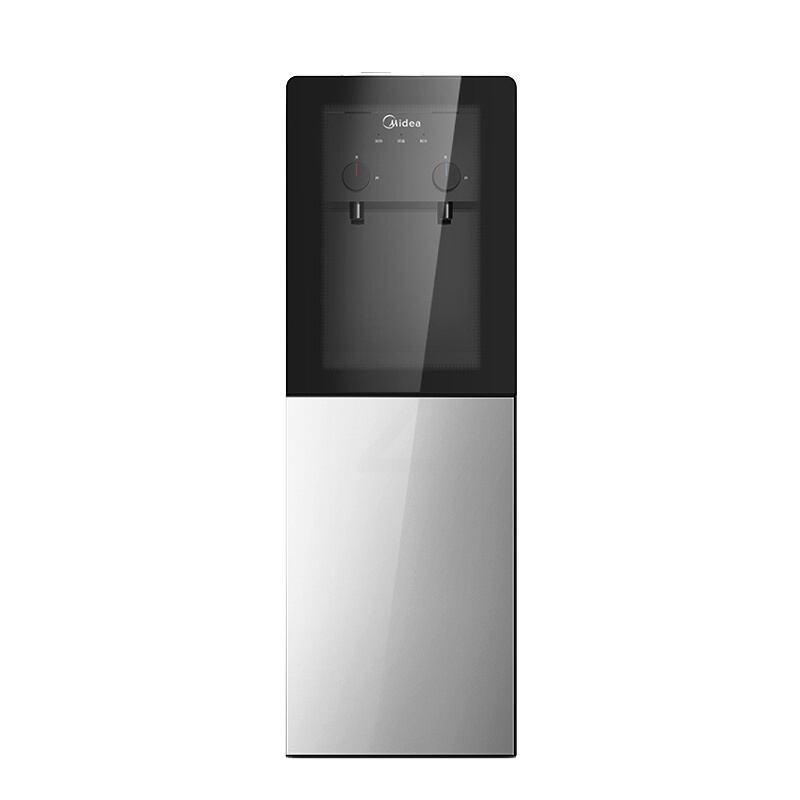 美的饮水机家用立式冷热全自动桶装水小型加热器办公室 冰川银 温热