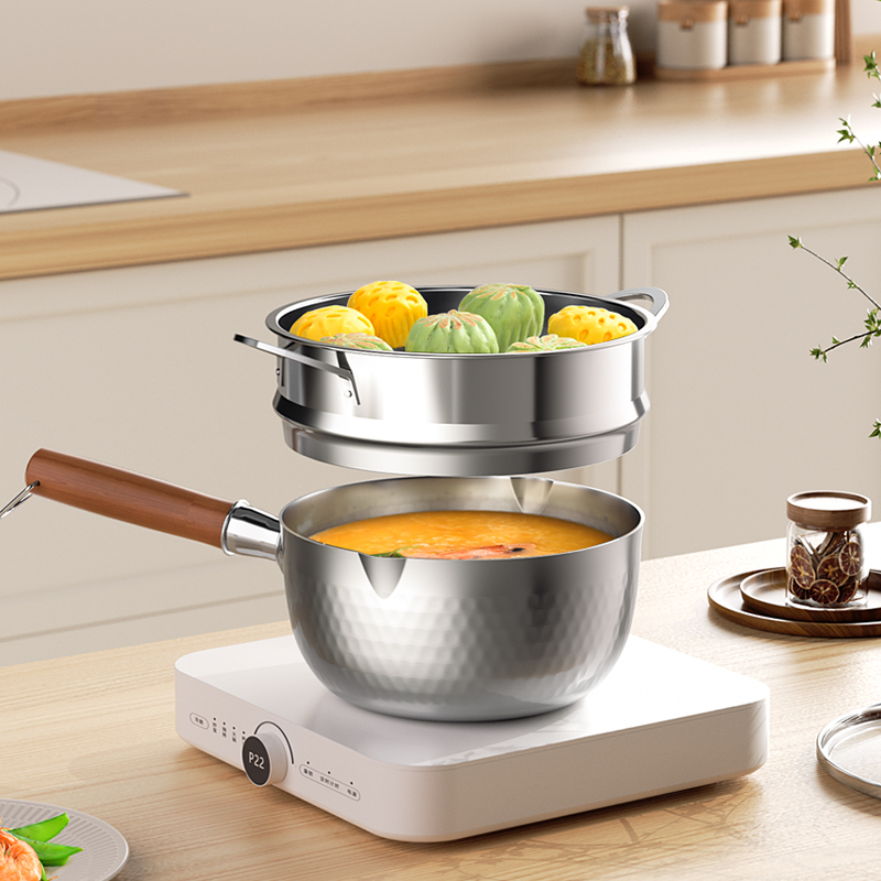 康巴赫316L三层钢雪平锅高清大图