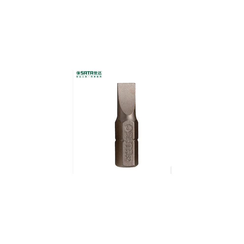 世达(SATA) 5件套6.3MM系列25MM长一字旋具头 3MM 59211 货期5-10天高清大图