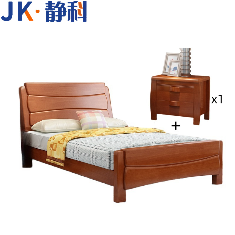 静科员工单人床1350*1900*1000mm(床+床垫+床头柜)套高清大图