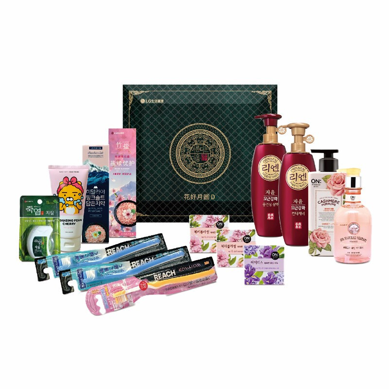 韩国lg生活健康洗护套装花好月圆礼盒d14件套s