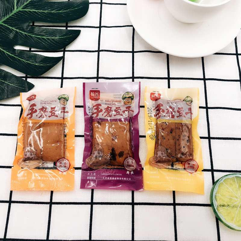 嗑客 手磨豆腐干小包装 休闲小零食五香味500g