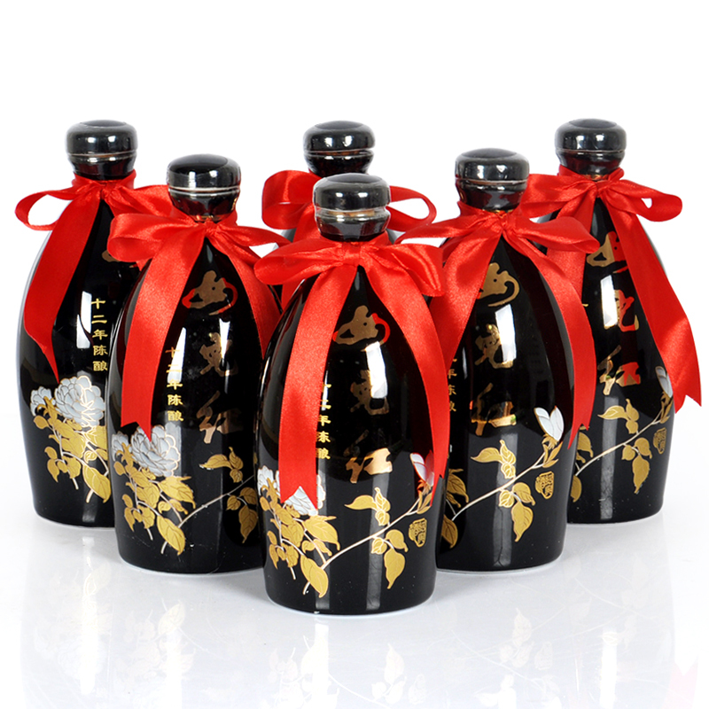 女儿红黄酒牡丹十二年陈酿500ml*6瓶装整箱