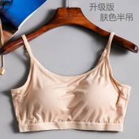 可莉允莫代尔内衣女无钢圈文胸一体裹胸带胸垫抹胸防走光打底小吊带背心吊带