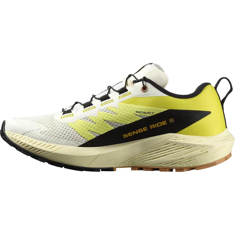 萨洛蒙(SALOMON)Salomon感應騎5越野跑鞋女款透气速干耐磨防滑Tra Vanilla_Ice/Sulphur_Spring/Bla 38.5