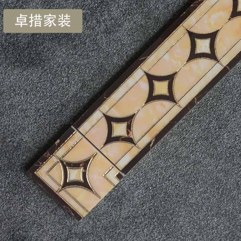 佛山瓷砖150X800全瓷微晶波打线客厅波导线地板砖背景墙收边线条壹德壹