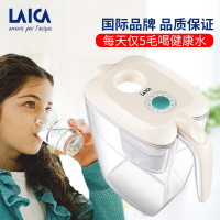 莱卡(LAICA)滤水壶J51EC深蓝色机械显示器意大利进口1壶7芯