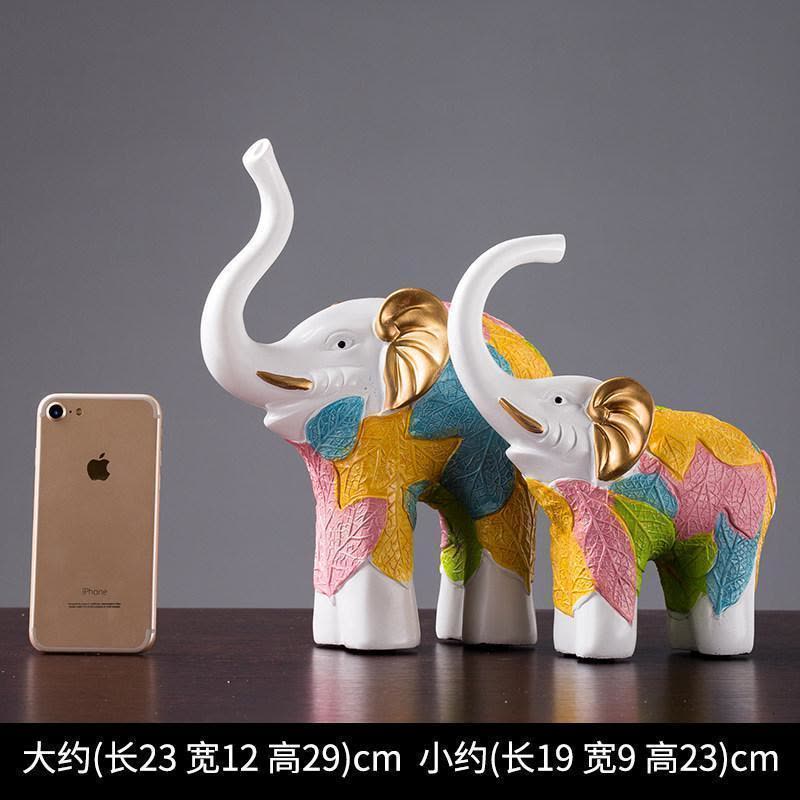 美帮汇欧式大象摆件对象创意时尚工艺客厅装饰办公室桌面司开业礼品图片