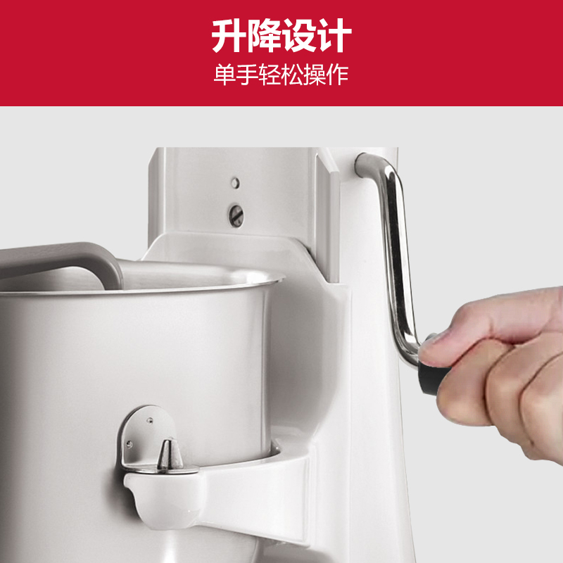 凯膳怡(KitchenAid) 6.9L升降式厨师机家用小型和面机揉面搅拌机5KSM7590CWH 牛奶白