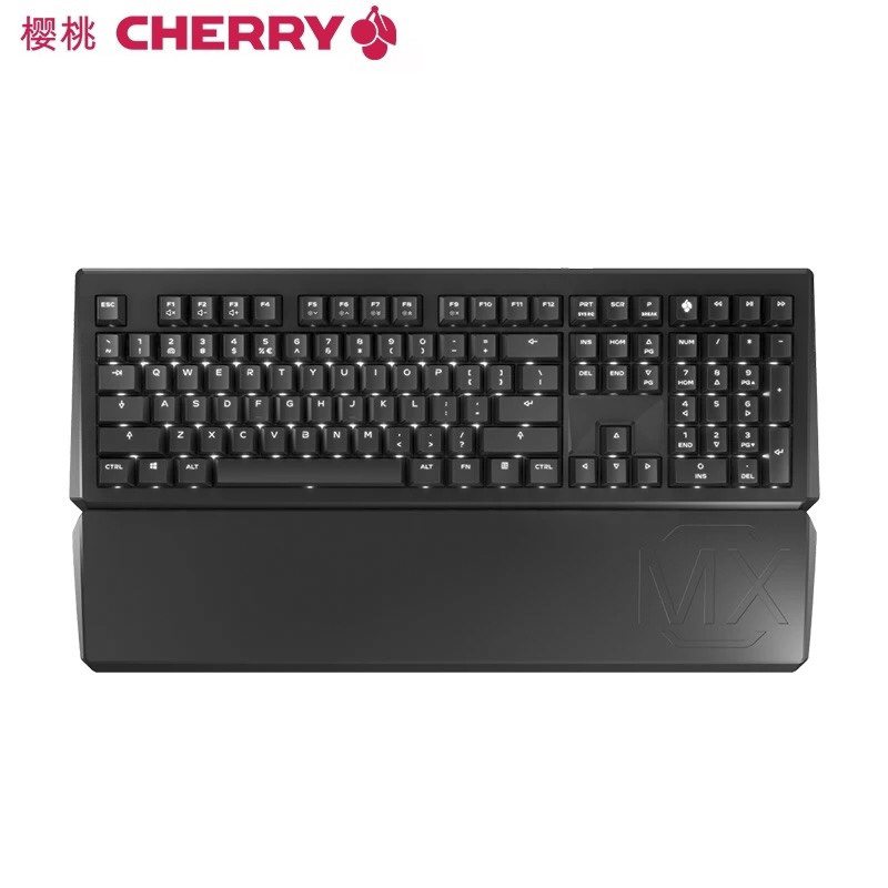 樱桃（CHERRY）旗舰店 MX BOARD 1.0 全尺寸白色背光游戏机械键盘 绝地求生 吃鸡键盘 黑色 红轴