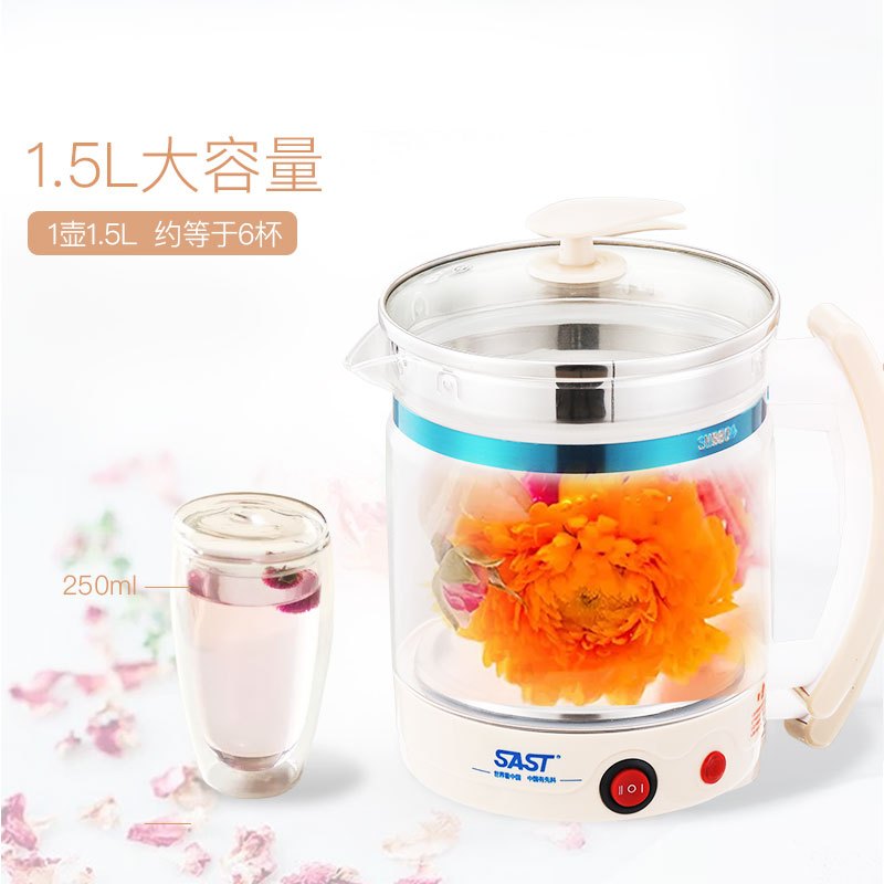 先科(SAST)养生壶一体式电热水壶花茶壶煮茶器电水壶多功能电壶烧水壶XH-310A