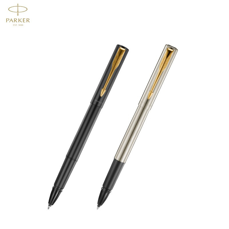 派克(PARKER)威雅XL经典黑金夹 宝珠笔+笔袋礼盒套装高清大图