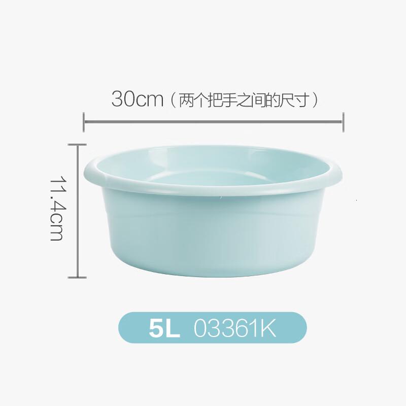 茶花(CHAHUA) 03361K 30*11.4cm 脸盆 (计价单位:个) 蓝色