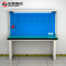 华都HDGJ-87 白蓝高洞板单桌1.5米重型工作台华都重型工作台操作台维修工具桌钳工办公桌五金配件桌防静电车间工厂