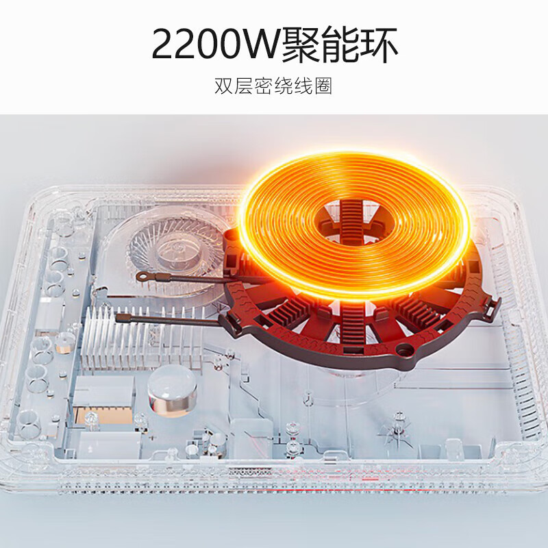 九阳(Joyoung)电磁炉电陶炉家用电磁炉电磁灶2200W大功率智能定时超薄大面板大火力爆炒C22S-N630-A4