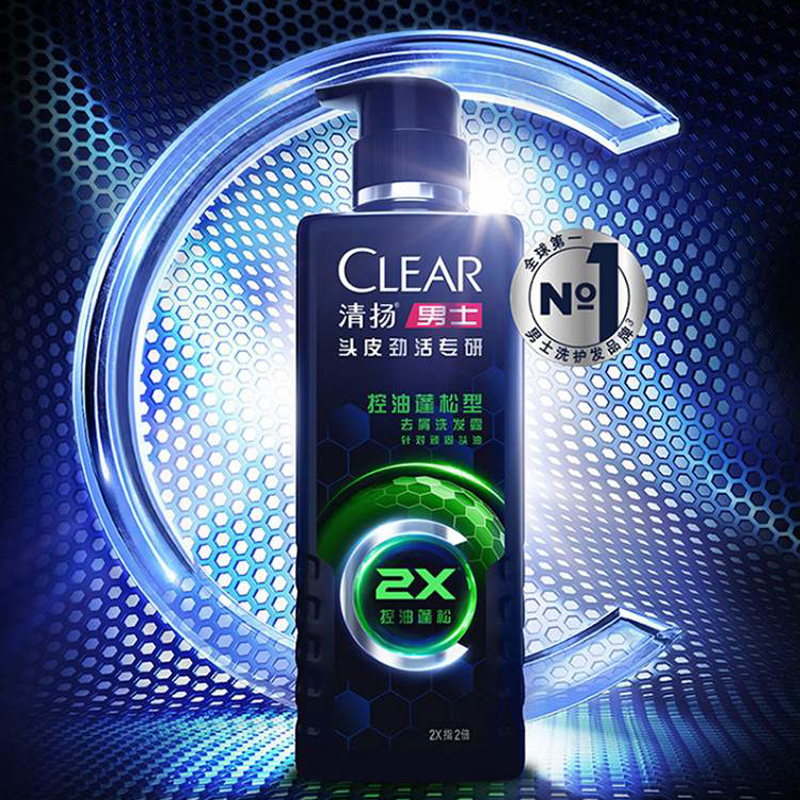 /CLEAR清扬男士头皮劲活专研控油蓬松型去屑洗发露270G高清大图